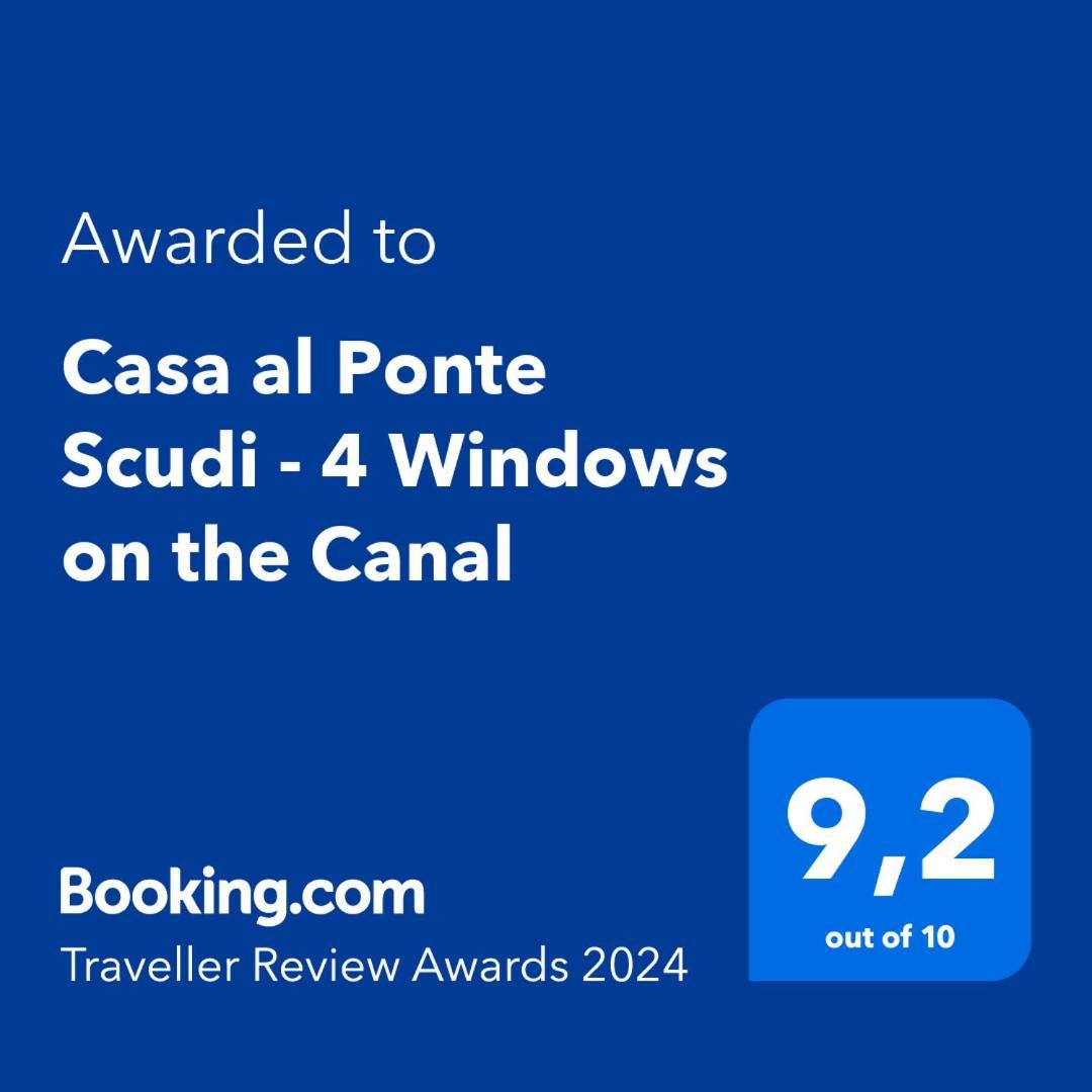 Casa Al Ponte Scudi - 4 Windows On The Canal ヴェネツィア エクステリア 写真